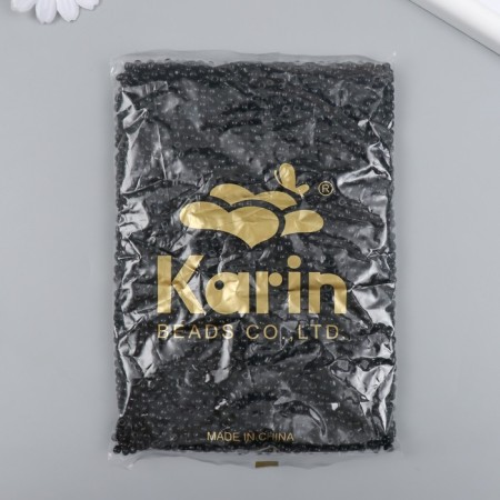 Бисер стекло 6/0 "Чёрный" 450 гр-2