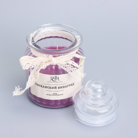 Candle in the bank flavored "Tuscan grapes" 180g, burning time 45h-2