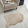 Plush mat Sofi de Marko, size 80x120 cm, beige color