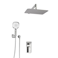 Душевая система WasserKRAFT A16069, встраиваемая, тропический душ, душевой набор, хром