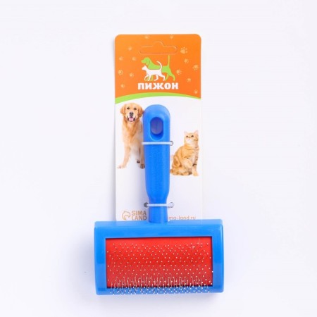 A semicircular medium -sized pudder with drops, 10 x 13 cm, blue-4