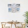 Wall clock, series: photo frames, "emina", smooth move, 49 x 36 cm
