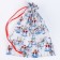 Gift bag "Snow Snowmen", p. 45 × 35 cm, organza