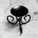 Summary "Vesel N" metal per 1 candle, 9.5x7.6 cm, black