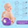 Reusable diaper "I believe in unicorns" purple color