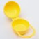 A container for storing and sterilizing children's nipples and dummy, yellow color