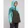 Ski jacket female winter, size 52, turquoise color
