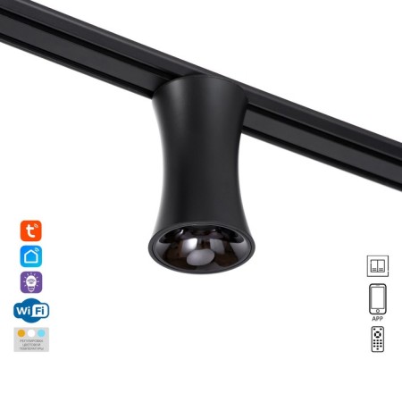 SLIM SLIM SLIM Lotos LED 12W 3000K-6000K 48V CRI90 Black 8x8x12.5cm