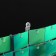 Panel with sequins for photo zones, square, 30*30cm, green color