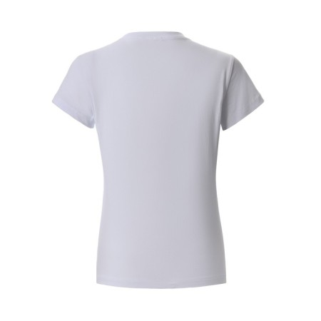 Women's T -shirt with a round gate, white color, size 52-5