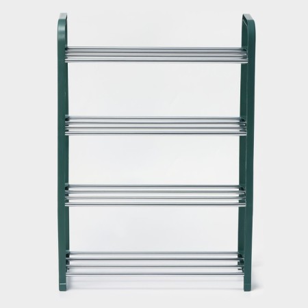 Shoe -shoe Dolyana, 4 tiers, 42 × 19 × 59 cm, green color-4
