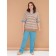 Female trousers, size xxl, blue color