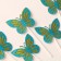 Set for decorating "Butterflies", set of 5 pcs., Blue color