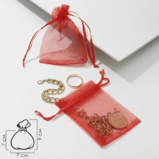 Gift bag, 7 × 9, red color