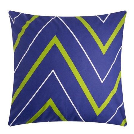 Pillowcase Ethel "Green-blue zigzags" 70x70, Poplin, 125 g/m2