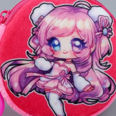 Children's wallet "anime", plush, color mix-4