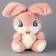 Soft toy "Bunny", 21 cm, pink