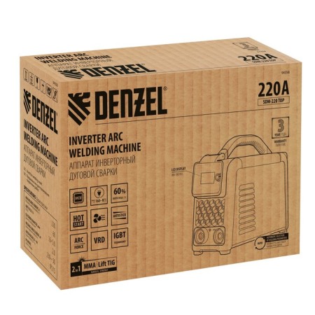 Denzel 94358, SDM-220 TOP, 220 A, PV 60%, case, case-11