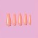 Patch nails, 100 pcs, shape of the ballerina, in the container, peach color