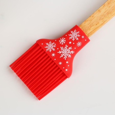 Silicone brush "Happy New Year", 32 x 9 cm-3