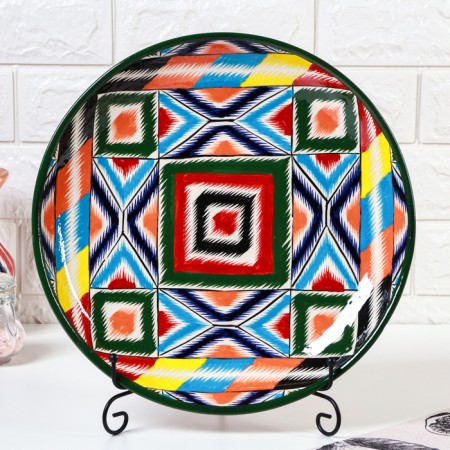 Largan Rishtan ceramics "Atlas", 31 cm, multi -colored-1