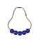 Rings for the rod set 12 pcs, with blue balls