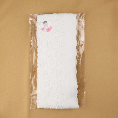 Lace embroidery, 47 mm × 13.7 ± 1 m, white color-2