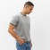 Jumper men's short sleeve Minaku Regular Fit: Color Gray Melange, Rr. 44