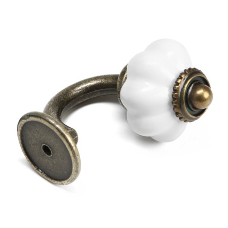 Furniture hook Cappio Camellia, one -rod, bronze-3