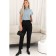 Women's pants on elastic band Eliseeva Olesya, size 44, black color