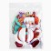 Christmas tree Christmas tree "Santa Claus", for the New Year, 10.9 x 13.8 cm