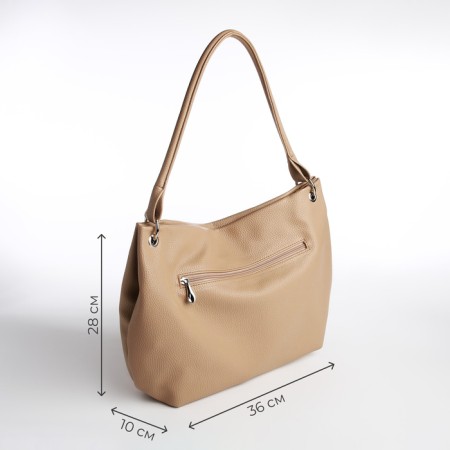 Female bag Textura, bag, large size, brown color-1