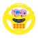 Musical steering wheel "go to the zoo", light and sound effects, works from batteries, mix