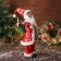 Santa Claus "in the vest and with the lantern" moves, 45x22 cm, red-green