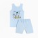 A set for a boy (T -shirt, panties), blue/dino color, height 116 cm