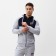 Male costume (sweatshirt/pants), black/gray melange, size 46 (m)