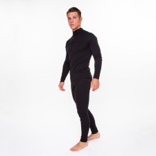 Male thermal underwear (jumper, pants), black color, size 52