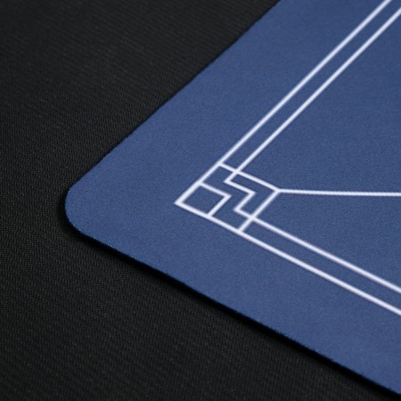 Cloth for poker, rubberized, 120 x 60 cm, thickness 3 mm, blue-3