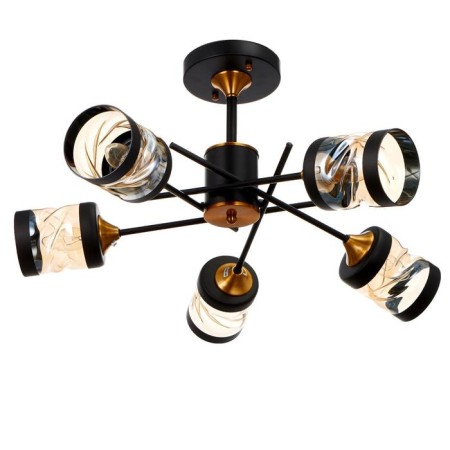 Chandelier 673115/5 E27 40W bronze-black 66x66x34.5 cm Bayerlux
