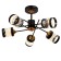 Chandelier 673115/5 E27 40W bronze-black 66x66x34.5 cm Bayerlux