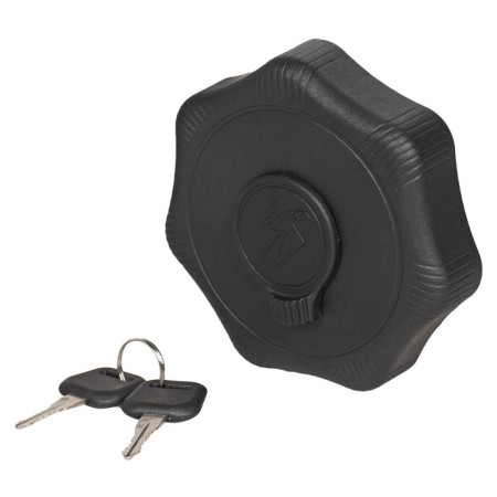 Airline fuel tank cover, with keys and protection, for Volvo, MB, Man, DAF, 80 mm