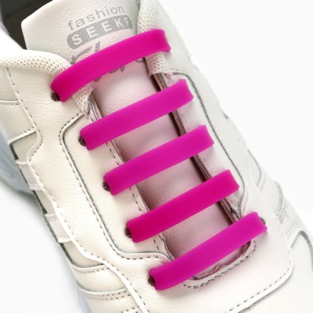 Silicone laces, set 6 pcs, color rainbow-29