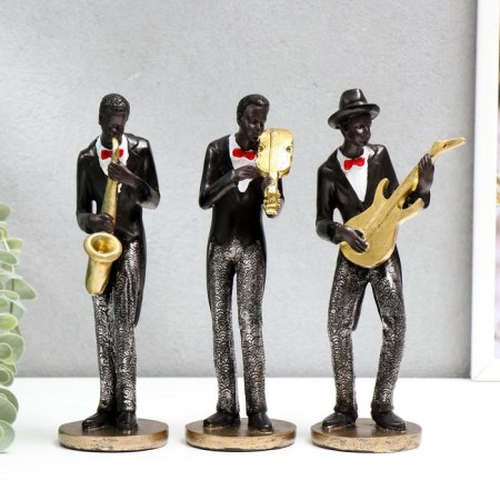 Polystone souvenir "Jazz musician" MIX 21x6.5x6.5 cm-1