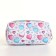 Cosmetic bag with lightning, white/multi -colored color