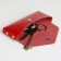 Pocket Key on the button, Textura, length 15 cm, ring, red color