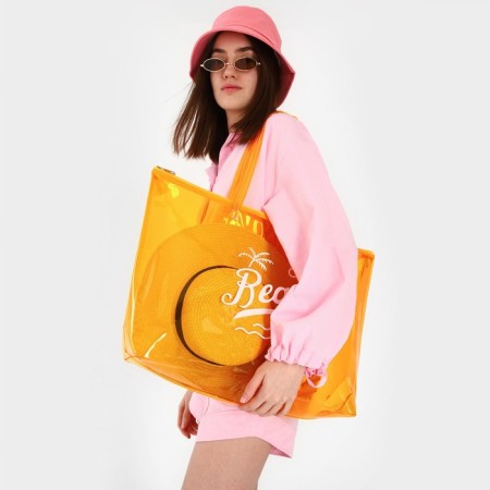 Bag Women's Beach Beach Please, 50x35x11 cm, orange color-4