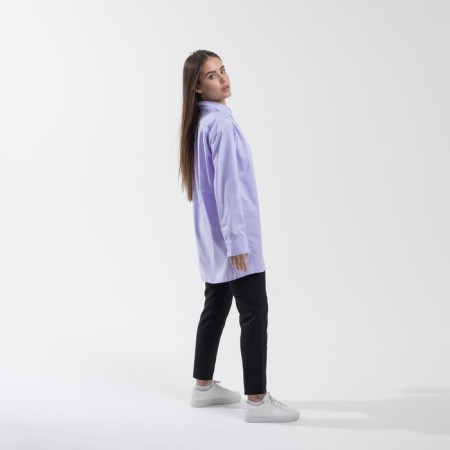 SL shirt, slanting bar, 42-44, lavender-2