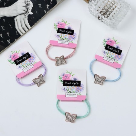 Hair elastic band "Amelia" butterfly, 5 cm, mix-1