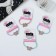 Hair elastic band "Amelia" butterfly, 5 cm, mix