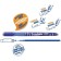 Handle capillary washed Carioca "Oops", node 0.7 mm, blue ink, rubber holder, blister